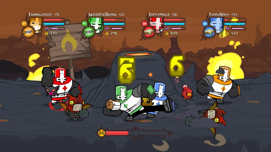 image » Nagagg Castle Crashers menawarkan pengalaman bermain kooperatif yang sangat menyenangkan