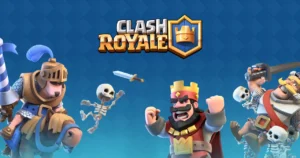 Gambar logo atau ikon Clash Royale.