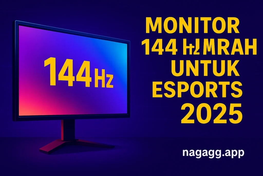 Monitor gaming 144Hz murah tahun 2025 dengan refresh rate tinggi untuk esports anti lag